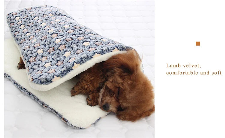 Pet Mats Thicken Soft Cat Bed for Dog Alfombra Mat Winter Cat Mat Blanket Pet Products Dog Bed For Small Large Dogs Carpet