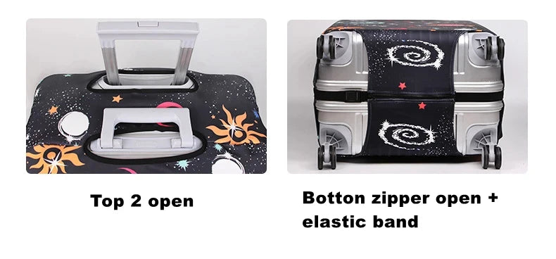 Thick Elastic Cartoon Luggage Protective Cover Zipper Suit For 18-32 inch Bag Suitcase Covers Trolley Cover Travel Accessories